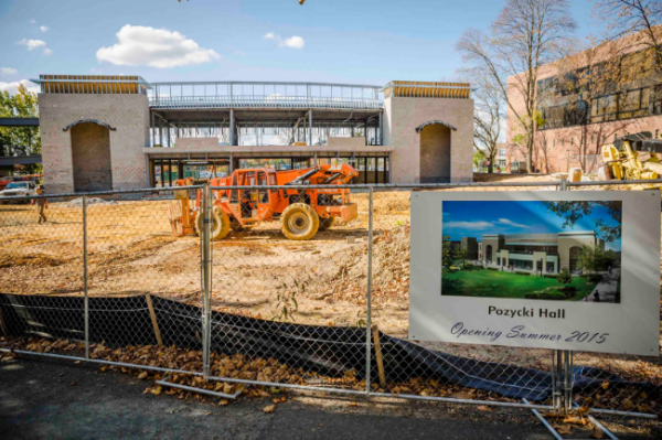 Monmouth University's Pozycki Hall Construction